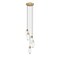 Z-Lite Arden Chandelier, 5-Light, 12 In.W x 12 In.H, Rubbed Brass/Clear 651P-5R-RB - alternate 1